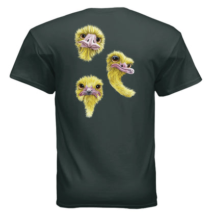 Nosy Birds funny graphic t-shirt - An Old Man's Art