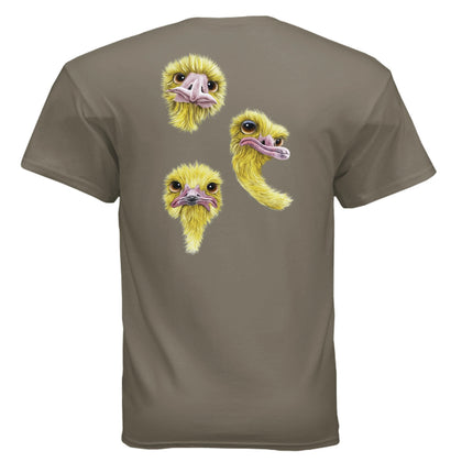 Nosy Birds funny graphic t-shirt - An Old Man's Art
