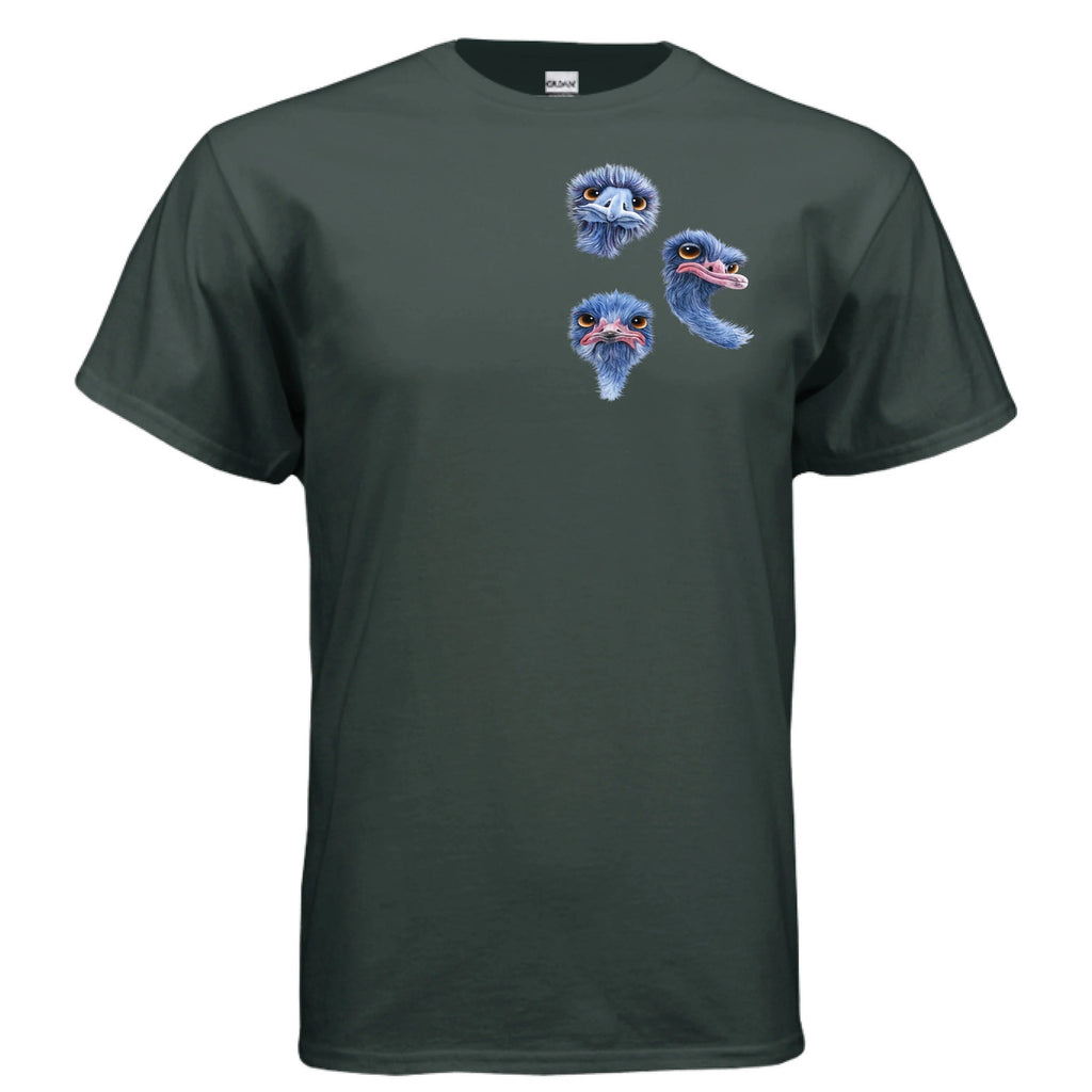 Nosy Birds funny graphic t-shirt - An Old Man's Art