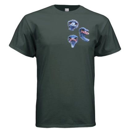 Nosy Birds funny graphic t-shirt - An Old Man's Art