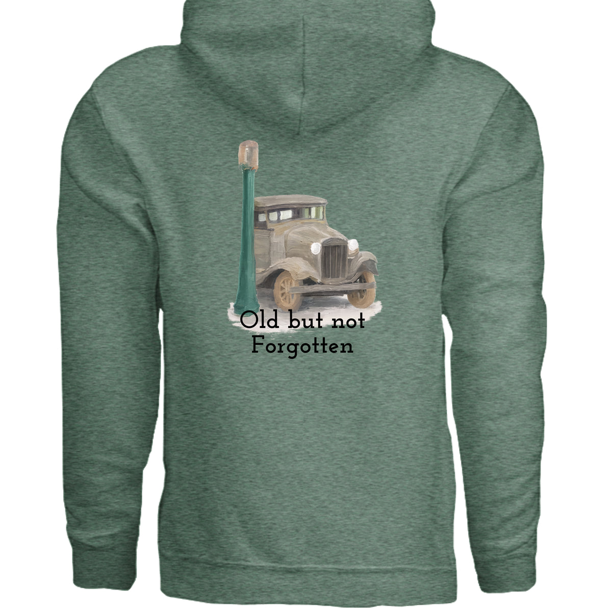 Heather Sport Dark Green - G185 - BACK