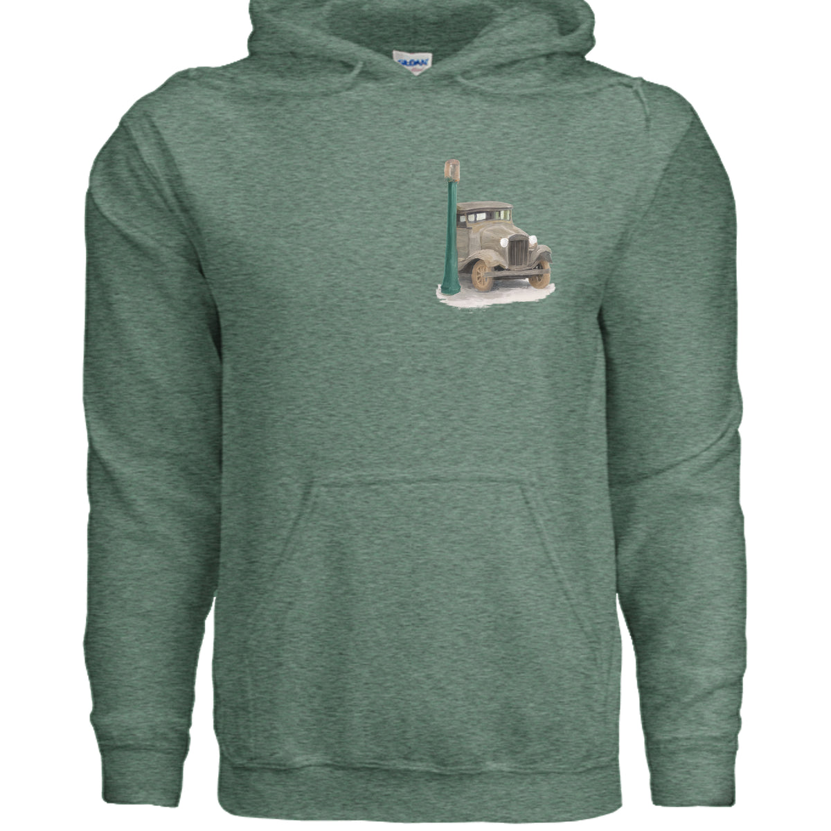 Heather Sport Dark Green - G185 - FRONT